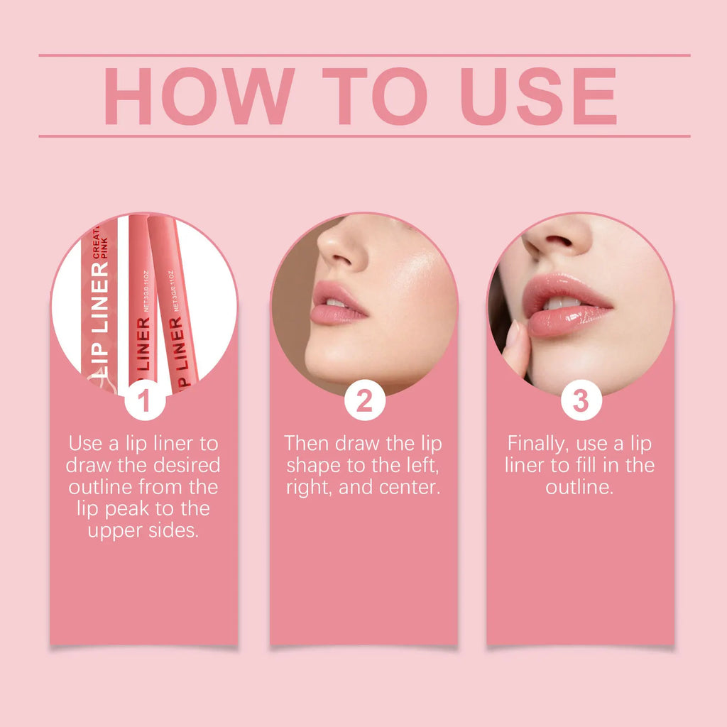 Waterproof Multi-Color Lip Liner Pencil – Moisturizing & Long-Lasting