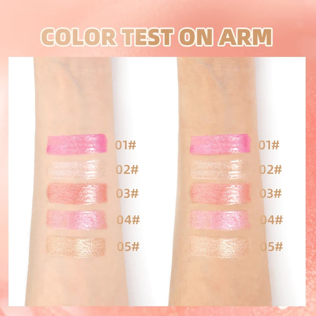 QIBEST Glitter Lip Gloss – Diamond Metallic Pearlescent Glaze