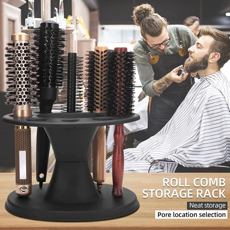 Barber Comb & Scissors Holder – Salon Tool Organizer Stand