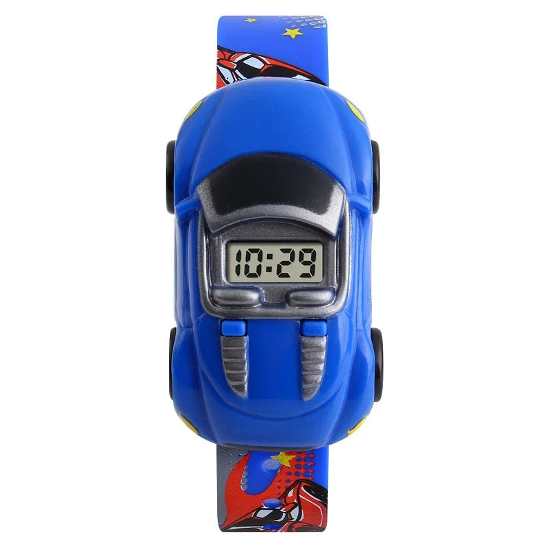 Kids LED Digital Sport Watch | Cartoon Car Wristwatch Gift