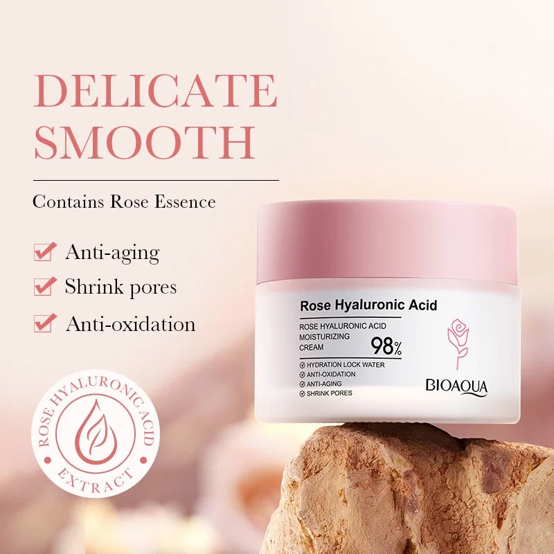 BIOAOUA Rose Hyaluronic Acid Eye Cream – Hydrating 20g