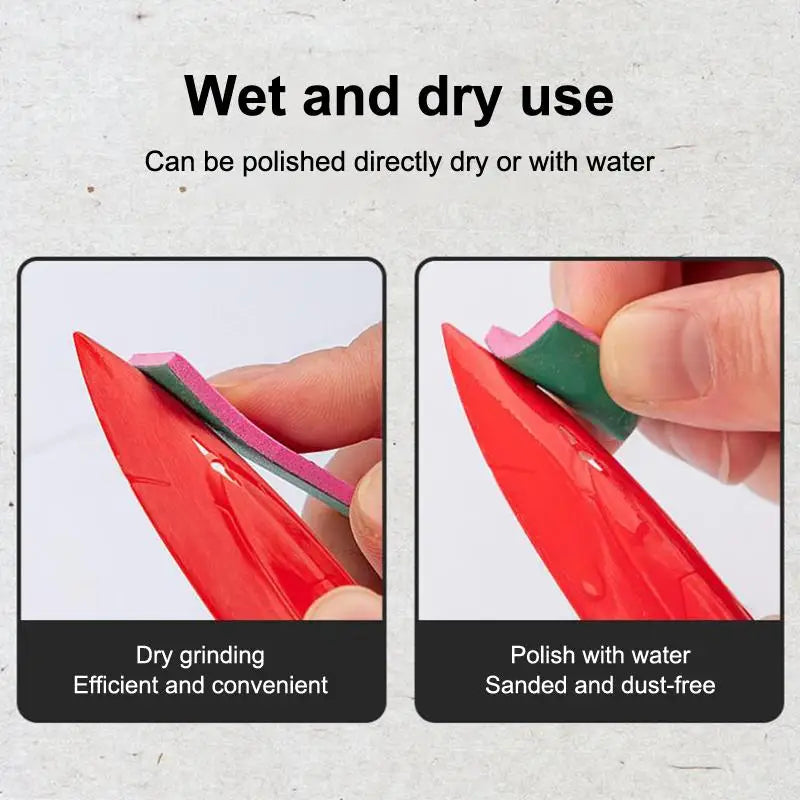Wet/Dry Sponge Sandpaper Set 9/12 Pcs – #400 to #2000 Grit