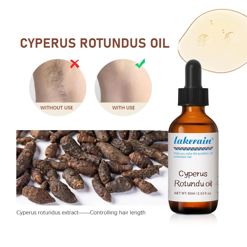 Cyperus Rotundus Hair Growth Inhibitor Oil – 60ml Body Serum