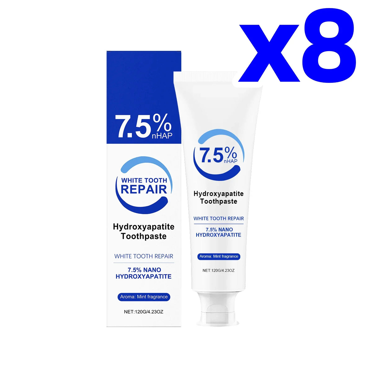 Peppermint Hydroxyapatite Toothpaste – Enamel & Gum Care 120g