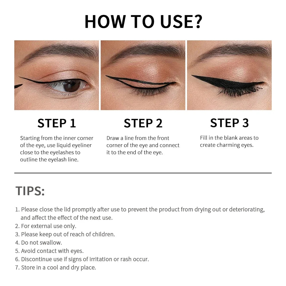 ibcccndc Matte Liquid Eyeliner – 17H Waterproof Vegan Formula