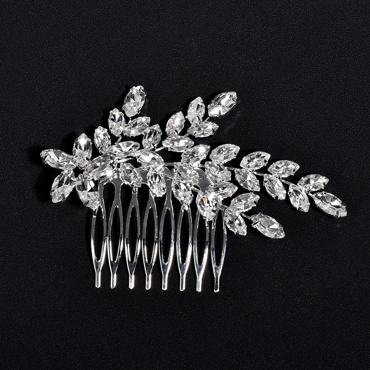 Glittering Crystal Hair Comb Fork | Elegant Messy Bun Maker
