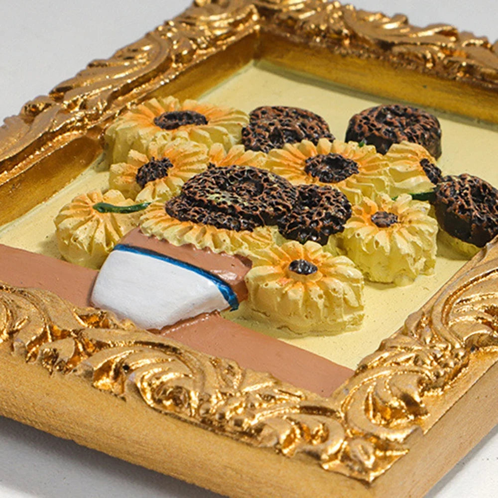 World Famous Painting Van Gogh Picture Frame 3d Fridge Magnets Starry