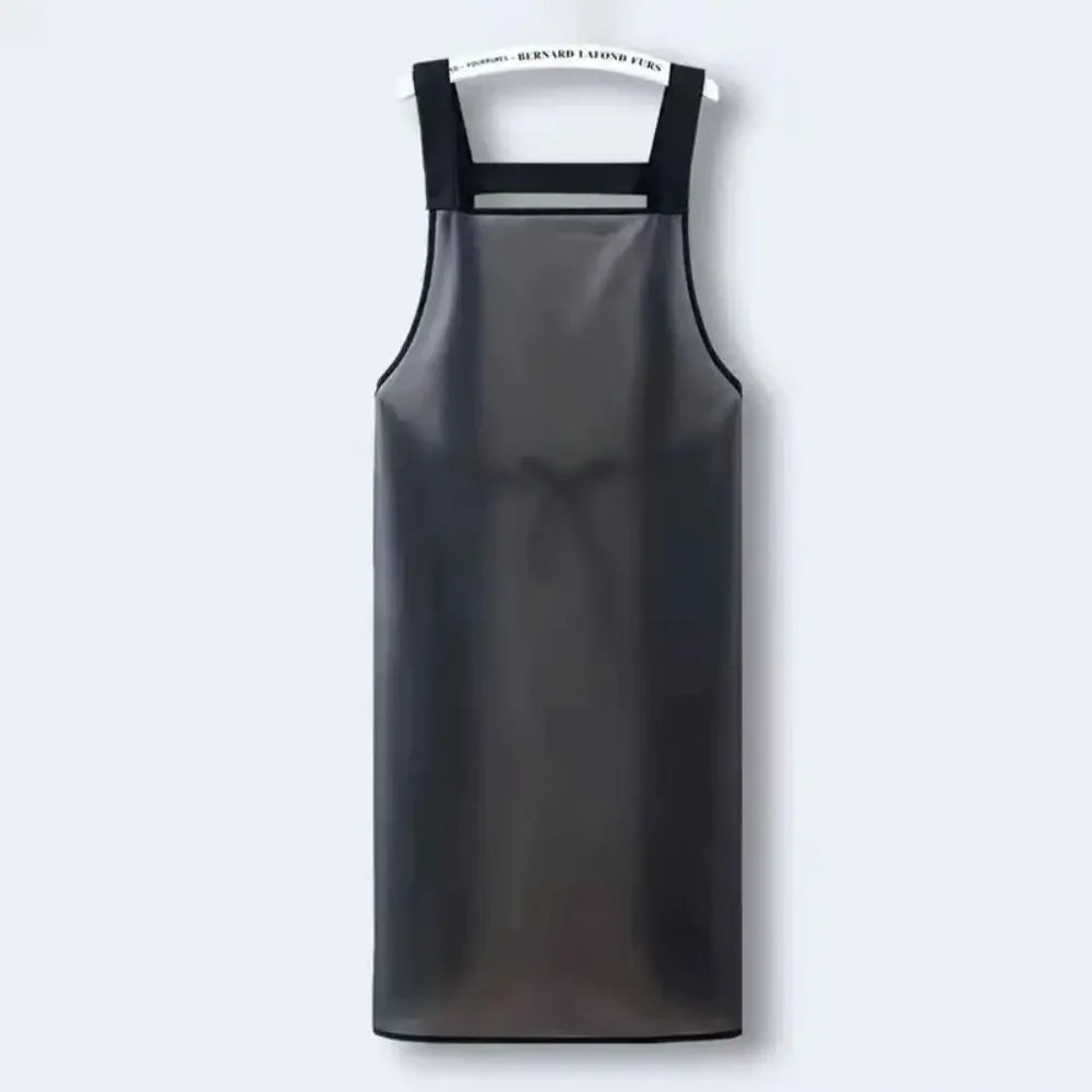 Waterproof PVC Kitchen Apron – Oil & Dirt Resistant, Transparent