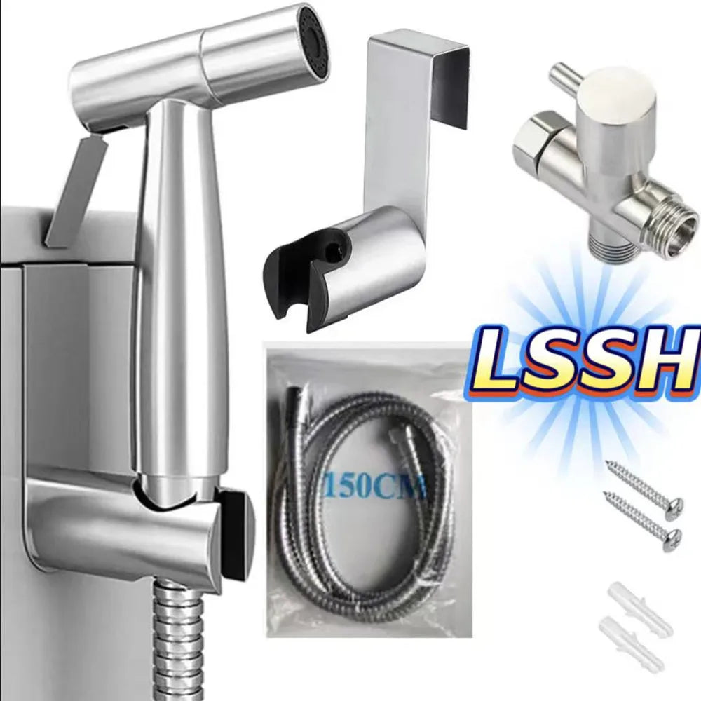 Handheld Bidet Sprayer Set – Stainless Steel Toilet Sprayer Kit