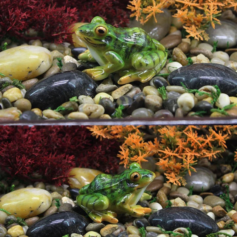 Resin Frog Statue – Bonsai, Garden & Desk Décor Ornament