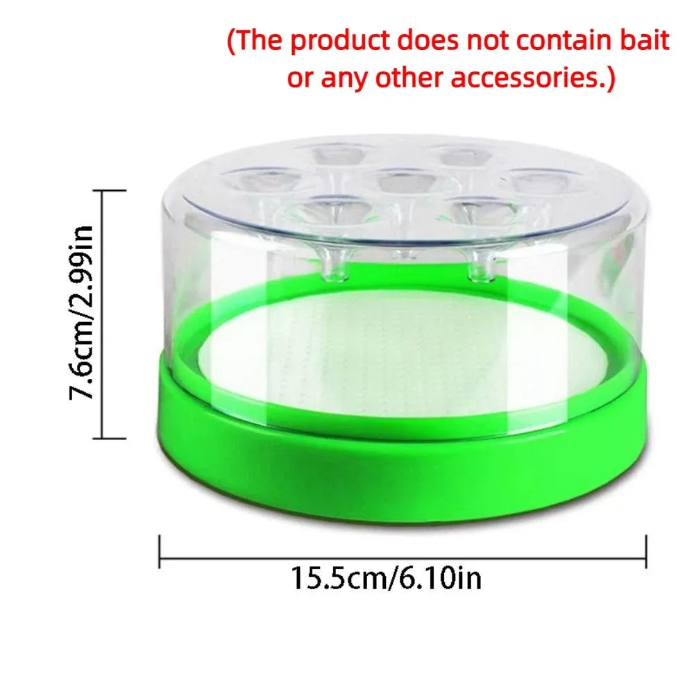 7-Hole Automatic Fly Trap – Reusable Non-Toxic Fly Catcher
