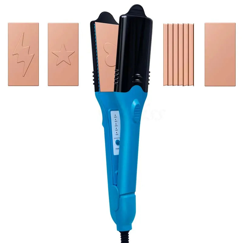 5-in-1 Hair Straightener & 3D Embossing Styling Iron