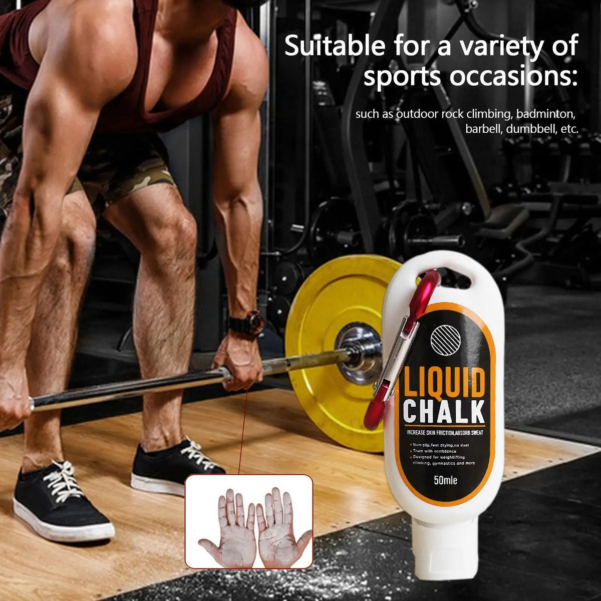Sports Liquid Magnesium Powder Fitness Lifting Anti Slip Cream Grip