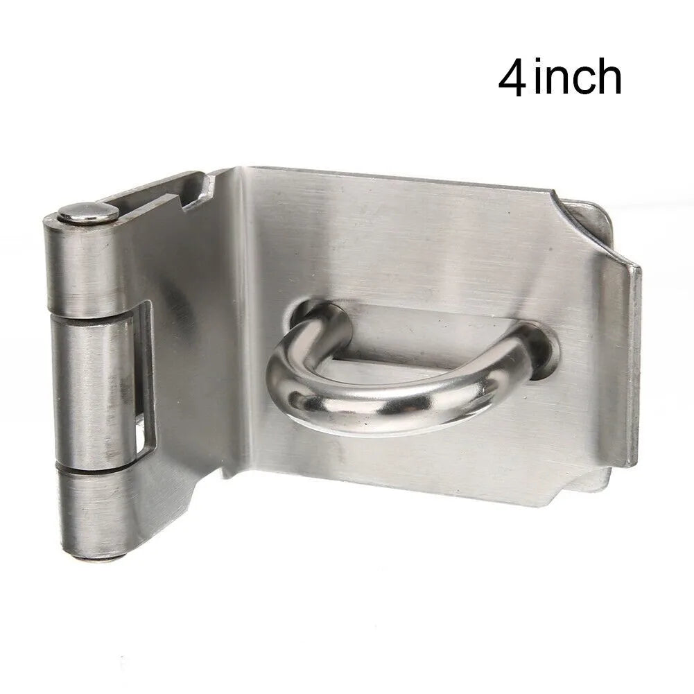 90 Degrees Door Lock Buckle Hasp Staple Gate Shed Latch Plate Clasp