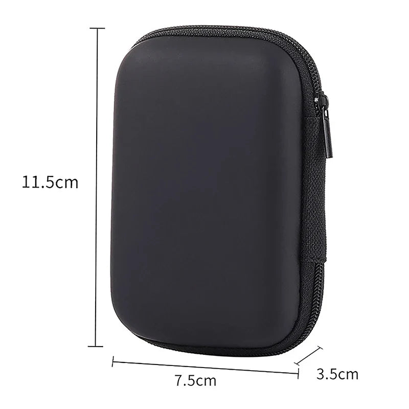 EVA Zipper Storage Case – Earphone & Cable Travel Organizer