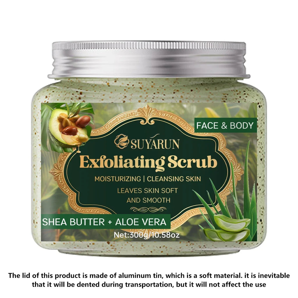 SUYARUN Shea Butter & Aloe Vera Exfoliating Face & Body Scrub
