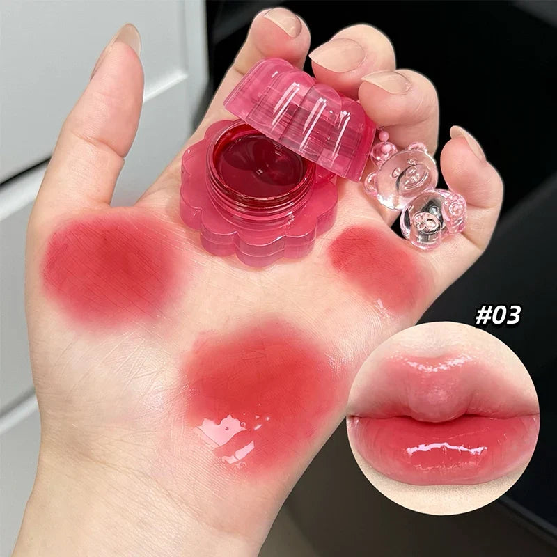 QIBEST Mirror Lip Gloss & Cheek Tint – Hydrating Jelly Stain
