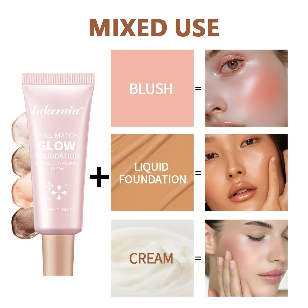 4-Shade BB Cream Foundation & Concealer – Full Coverage Glow