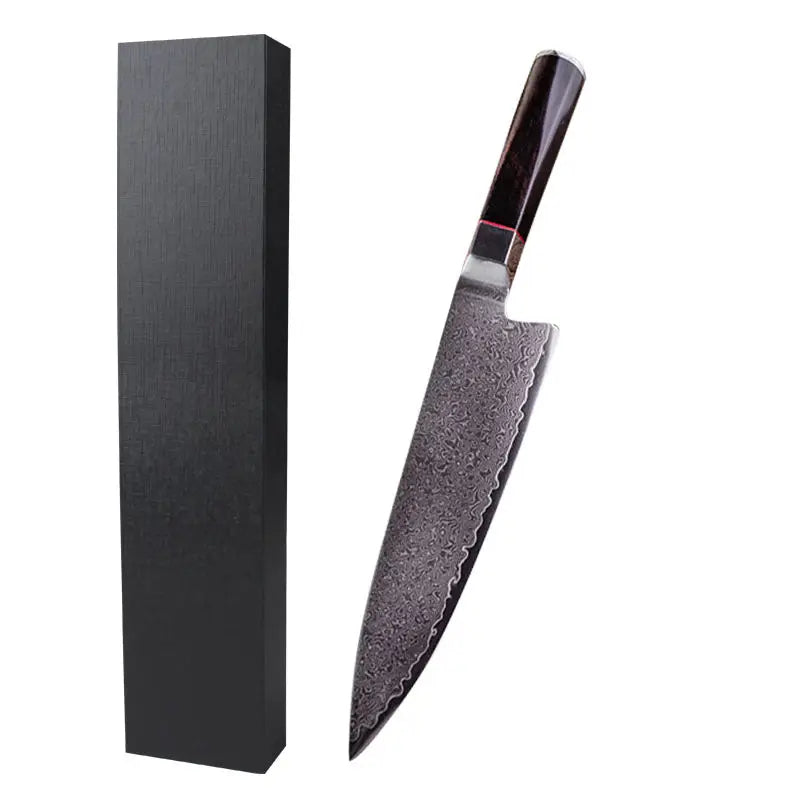 8-Inch Damascus Chef Knife – 67-Layer VG-10 Steel & Walnut Handle