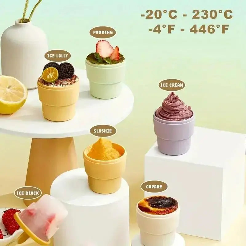 DIY Popsicle & Ice Cream Silicone Mold – Ice Cube Cup Maker