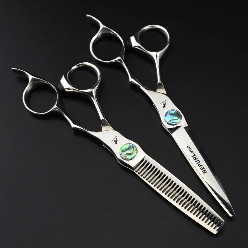 Professional 6" JP440C Steel Hair Cutting Shears | Barber Scissors