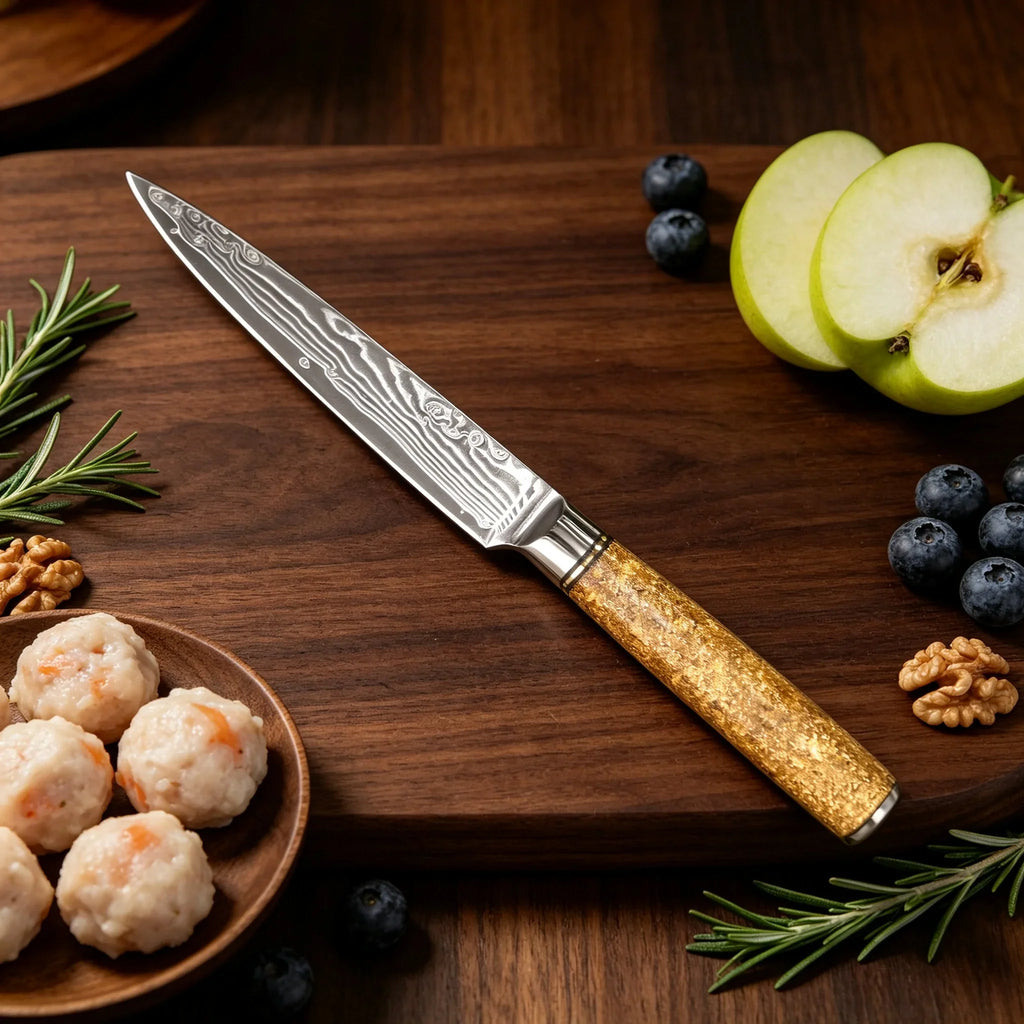 67-Layer Damascus Steel Chef & Paring Knife | Kitchen Essential