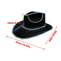LED Light Up Cowboy Hat – Disco Party Hat for Men & Women