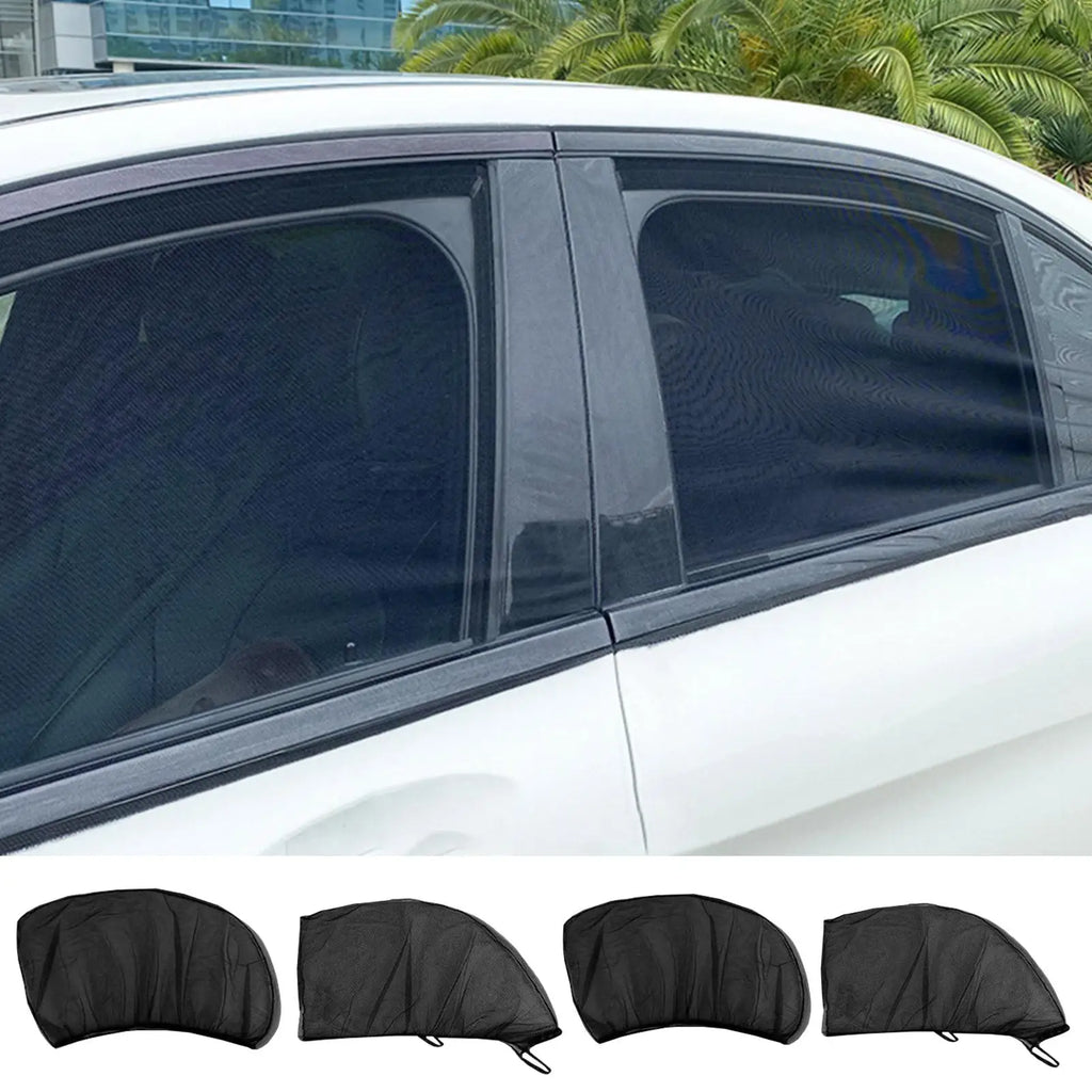 2-in-1 Car Window Mesh Screen & Sun Shade for SUVs (2pcs)
