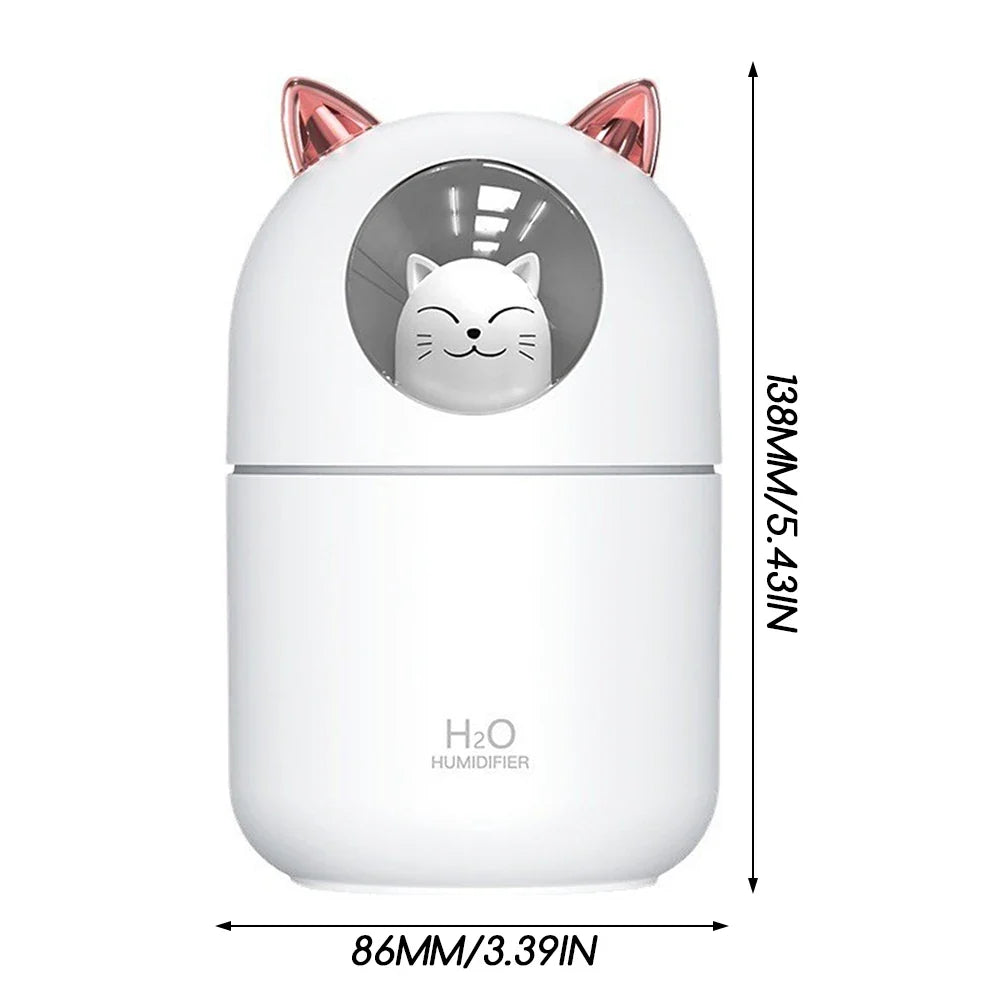 USB Mini Humidifier & Aroma Diffuser with LED Night Light
