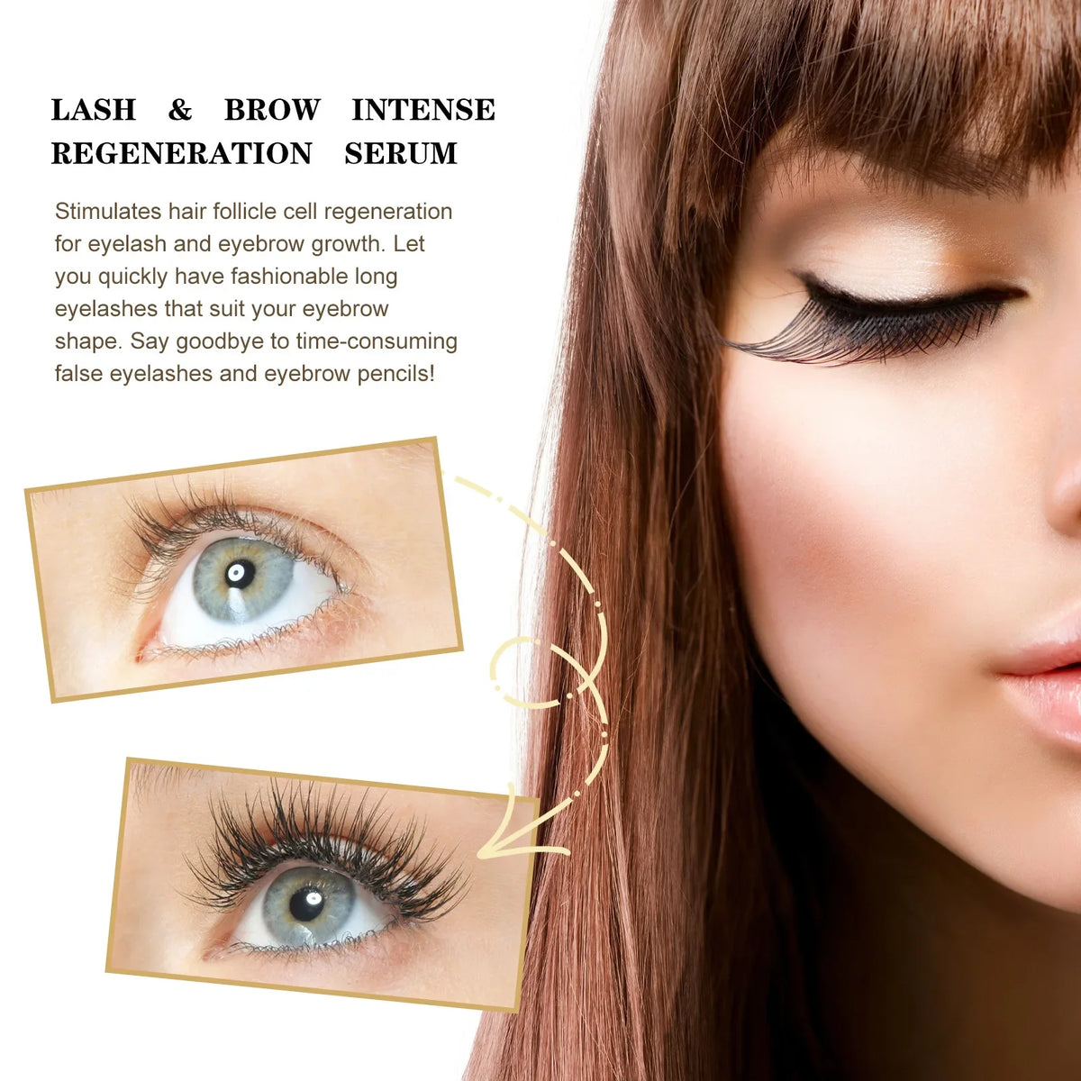 EELHOE Eyelash Growth Serum – Longer Thicker Curled Lashes 20ml