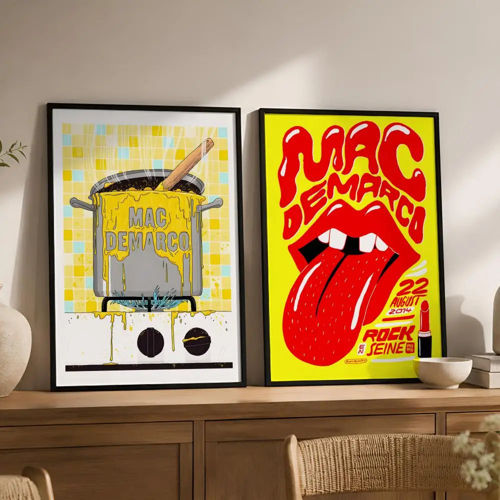 Mac DeMarco Waterproof PVC Wall Poster – Peel & Stick HD Art