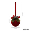 Flocked Velvet Christmas Bell Ornament | Reusable Xmas Tree Pendant