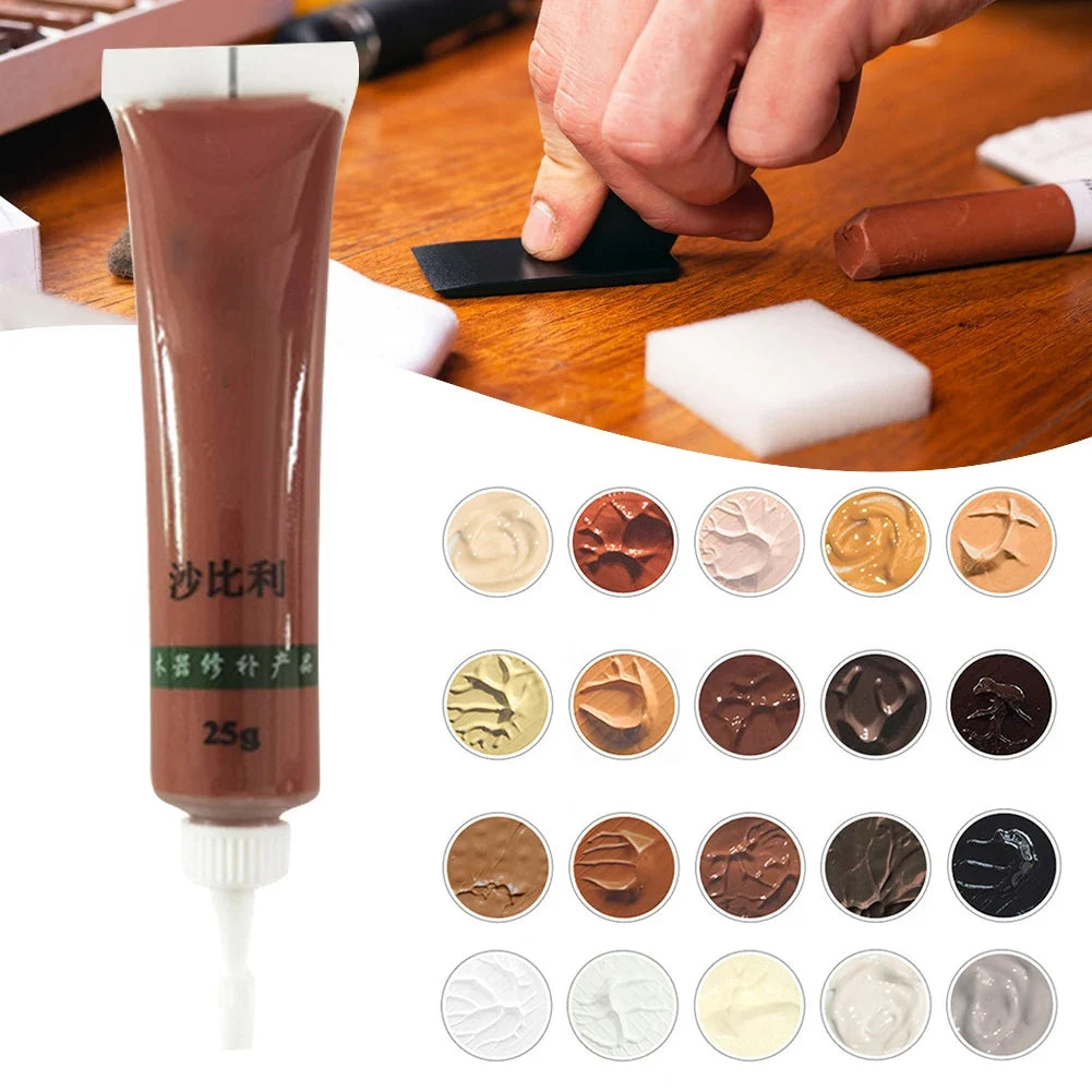 25g Wood Furniture Repair Filler Paste – Multi-Color Kit