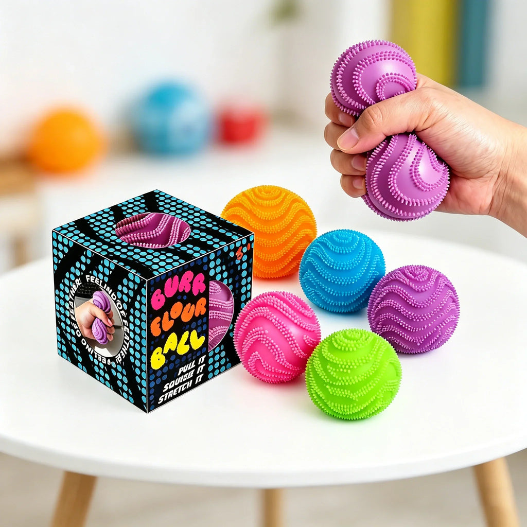 Nee Doh Fuzz Ball Squeeze Sensory Fidget Toy | Calming Ball