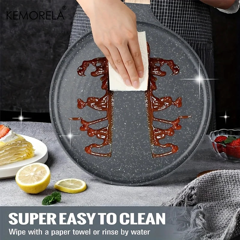 KEMORELA Ceramic Non-Stick Pancake & Tortilla Pan | All Stovetops