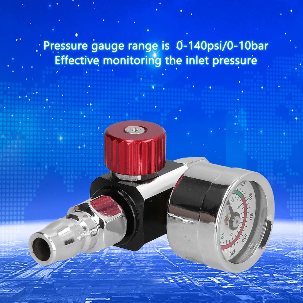 G1 Thread Spray Paint Gun Air Pressure Regulator Regulating Adjusting