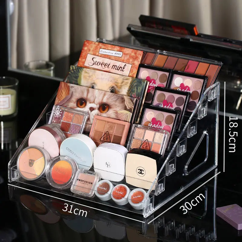 Acrylic Nail Polish Organizer – Clear Ladder Display Rack Stand
