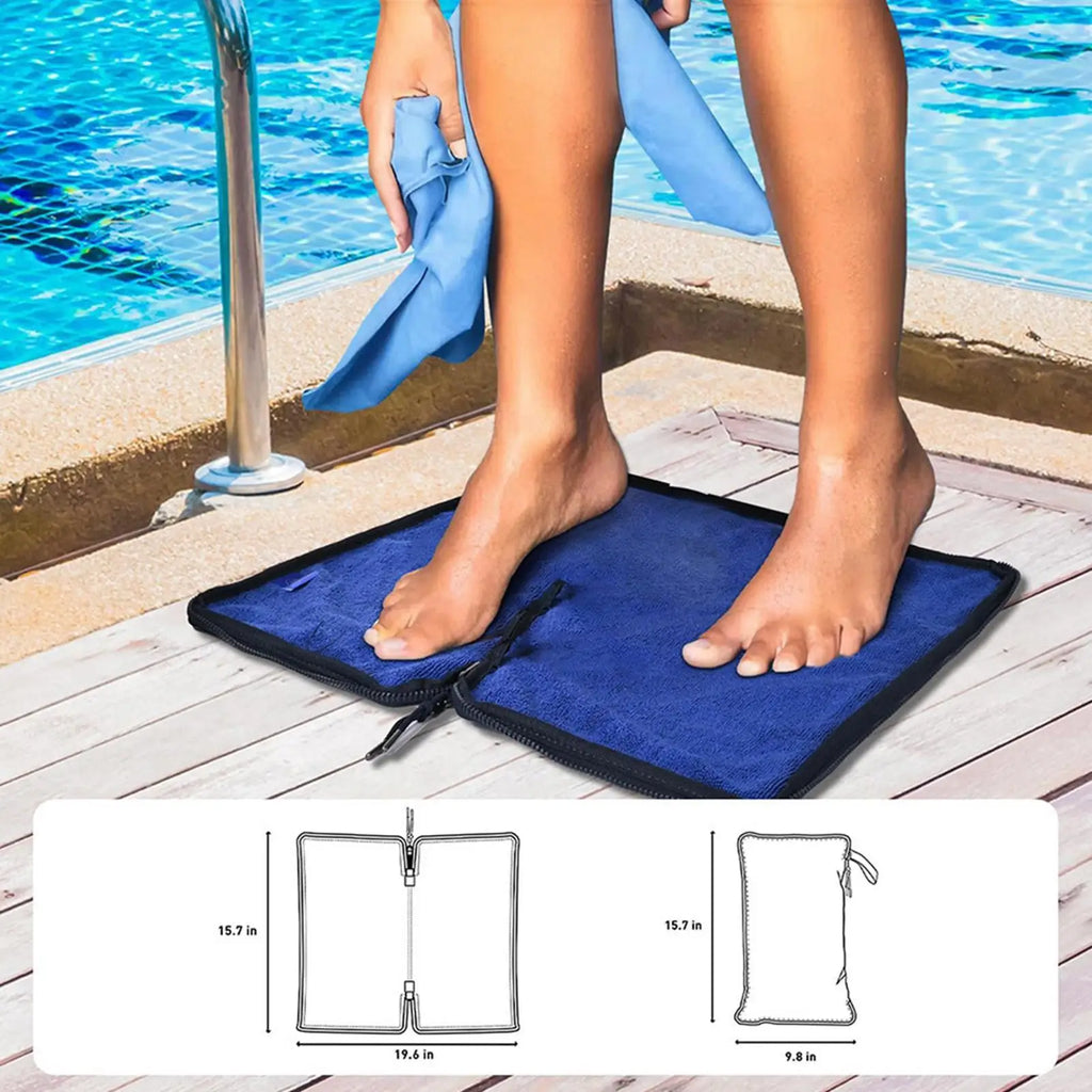 Dry Wet Swim Bag with Towel – Leak-Proof Zipper Pouch