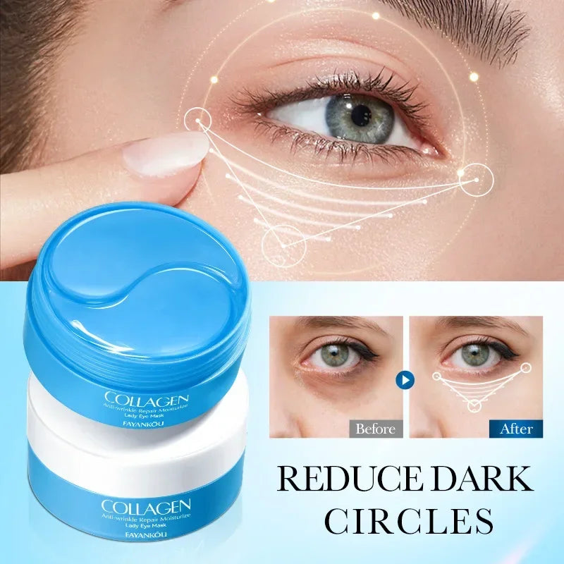 Crystal Collagen Eye Masks 60 Pcs – Brighten & Firm Under Eyes