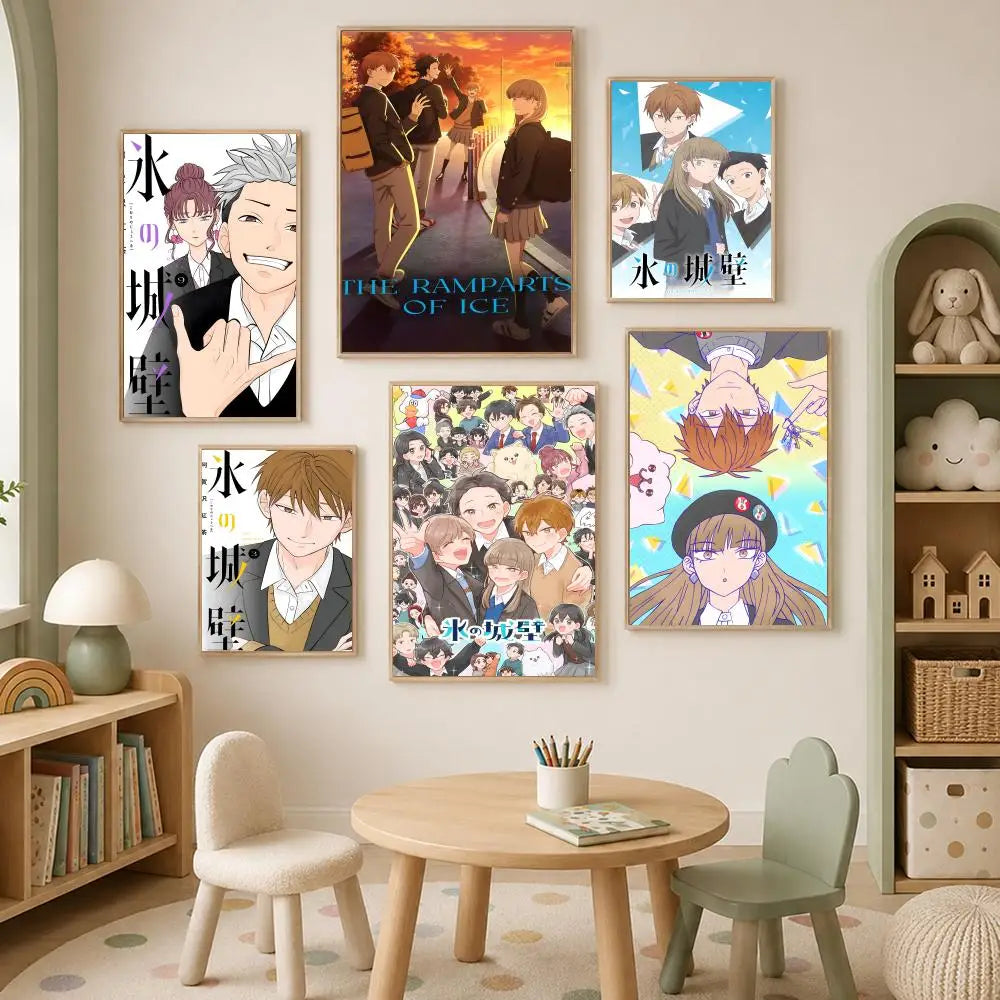 Anime Ramparts of Ice Self-Stick HD Poster – Waterproof Wall Art