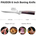 6-Inch Japanese Forged Chef Knife – Alloy Steel, Wooden Handle