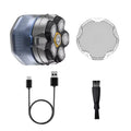 6D Magnetic Electric Head Shaver for Men – LED & Waterproof