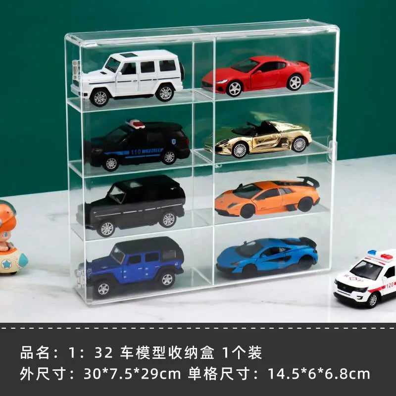 Acrylic Display Storage Cabinet – Dustproof, Stackable 1:64 & 1:32