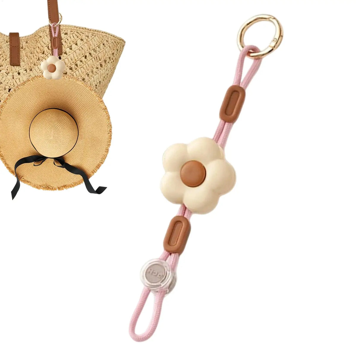 Flower Hat Clip for Travel – Adjustable Anti-Loss Cap Carrier