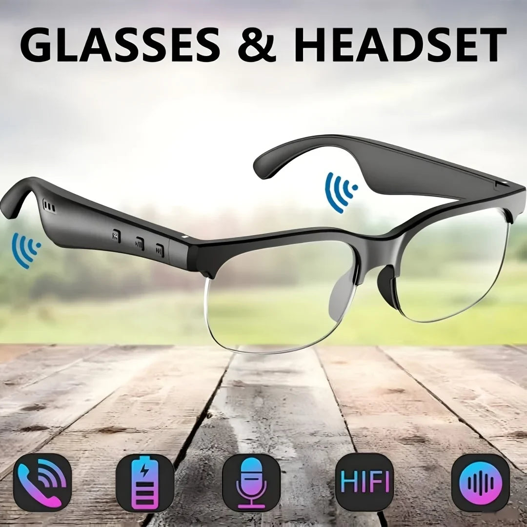 Smart Glasses Bluetooth Earphones – Calls, Music & UV Protection