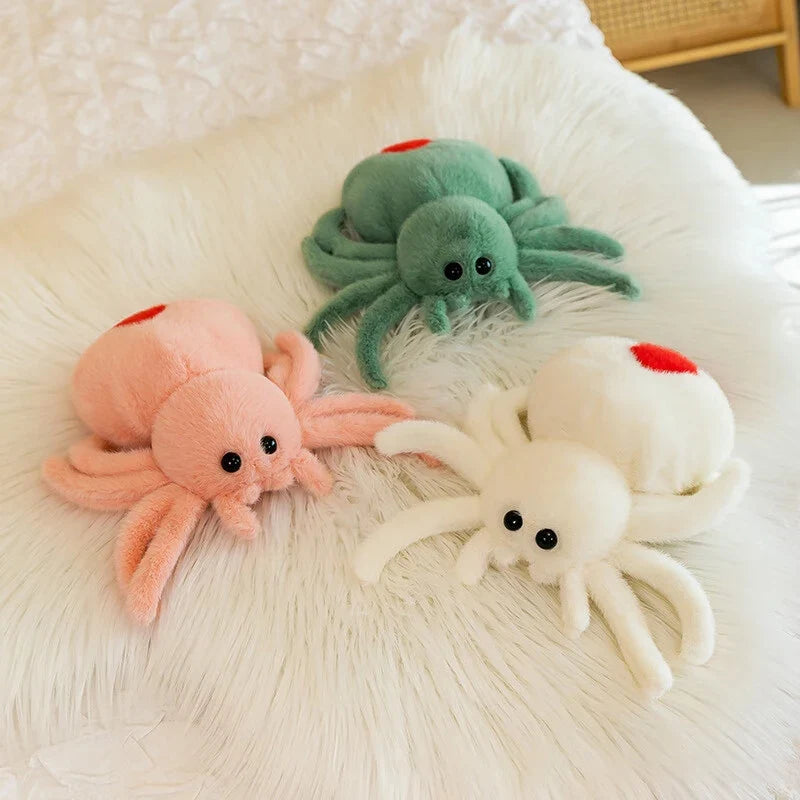 25cm Realistic Spider Plush Toy | Cute Halloween Stuffed Animal