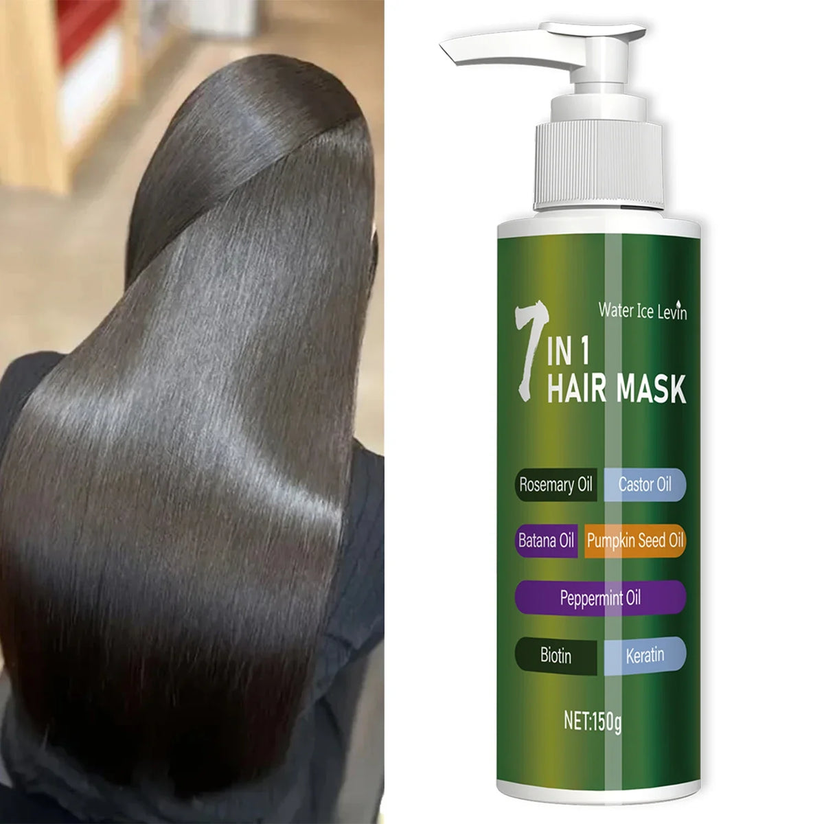 7-in-1 Hair Mask with Rosemary Oil, Castor Oil & Biotin