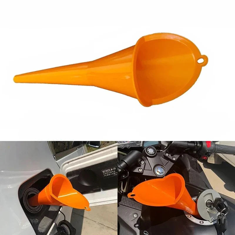 Long Stem Anti-Splash Fuel Funnel for Cars & Motorcycles