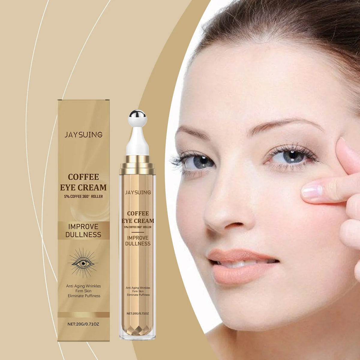 Jaysuing Hyaluronic Acid Eye Cream – Firms & Brightens 20g