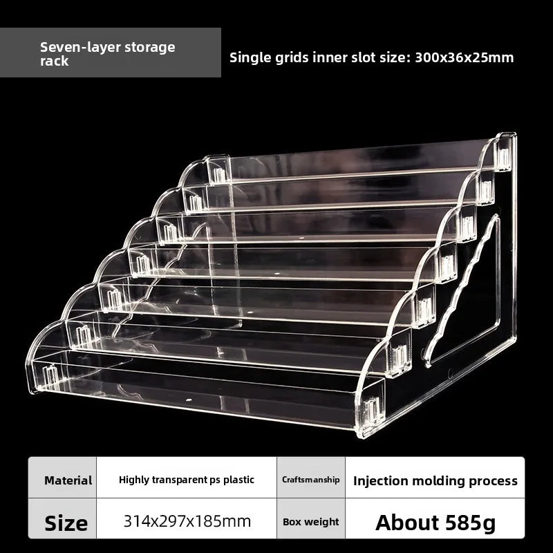 Transparent Multi-Layer Cosmetics Display Stand & Storage Rack